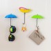 Colorful Umbrella Wall Hook Key Hair Pin Holder Organizer Decorative Organizer   382230721355